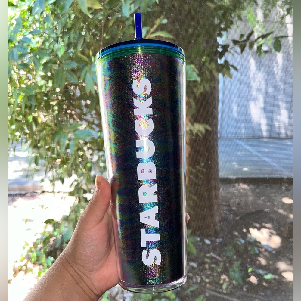 Colorful starbucks tumbler, new without tags.